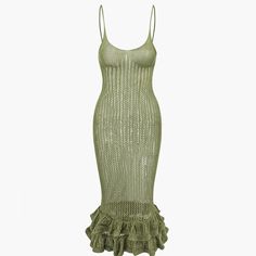 Mica’s Green Crotchet Swim Cover Dress! Nwt! Labeled Size M But Runs Small, Would Best Fit Small As Listed But Tag Will Read Medium All Purchases Ship Same Day/ Next Day! Bundle To Save! All Reasonable Offers Accepted! Fitted Crochet Lace Summer Dress, Summer Party Dress With Crochet Details, Elegant Crochet Dresses For Vacation, Green Crochet Dresses For Vacation, Summer Crochet Dress With Ruffles For Brunch, Fitted Crochet Dress With Ruffles For Summer, Fitted Crochet Dress For Summer, Green Lace Dress For Vacation, Sleeveless Crochet Dress With Ruffles For Beach