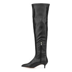 Crafted from stretch faux leather for a flawless fit, the over the knee Iliana boot features a refined kitten heel, pointed toe and side zip closure. Target Clothes, Womens Stilettos, Closed Toe Shoes, Faux Leather Heels, Tall Boot, Kitten Heel, Thigh High Boots, Tall Boots, Boot Shop