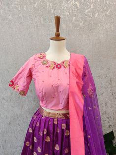 Banaras Lehenga Indian Lehenga Bridal Lehenga Party Lehenga Choli Teens Half Saree Lyte Weight Lehenga for Kids Langa Voni Indian Ethnicwear - Etsy Indian Lehenga Bridal, Bollywood Style Choli With Pallu For Puja, Purple Art Silk Choli For Eid, Fitted Sharara With Dori Work For Puja, Semi-stitched Lehenga With Unstitched Blouse For Puja, Semi-stitched Anarkali Choli For Puja, Anarkali Lehenga With Unstitched Blouse For Puja, Dori Work Anarkali Set For Puja And Diwali, Anarkali Semi-stitched Choli For Puja