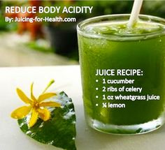 a green juice recipe is shown in this advertisement