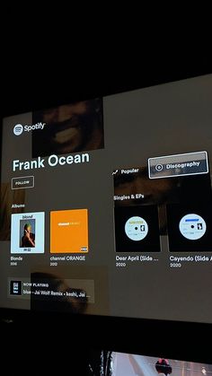 Wallpapers Frank Ocean, Chanel Frank Ocean, Song Recommendations Spotify, Frank Ocean Spotify, Blonde Frank Ocean, Spotify Lyrics Aesthetic, Frank Ocean Aesthetic, Frank Ocean Wallpaper