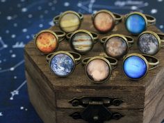 Galaxy Space Universe, Jupiter Rings, Solar System Jewelry, Earth Ring, Planet Ring, Space Rings, Ring Moon, Galaxy Ring, Space Universe