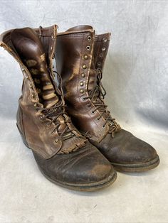 New! Double H Boots Mens Size 11 Packer High Lacer Western Cowboy Leather Work USA was just added to eBay. Check it out! #eBay #eBaySeller Men's Leather Boots Vintage, Boots Men Aesthetic, Brown Clothing Aesthetic, Cowboy Fashion For Men, Cowboy Boots Outfit Mens, Ethan Core, Engineer Boots Men, Wizard Core, Modern Wizard