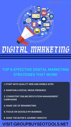 the top 6 effective digital marketing practices that work infographical tools for small businesses