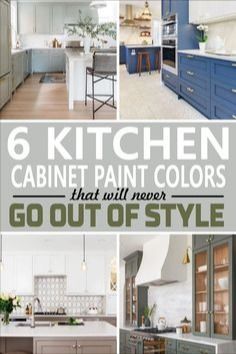 six kitchen cabinet paint colors that will never go out of style