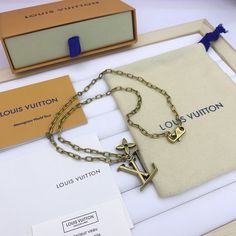 SHOP MORE LUXURY PRODUCTS HERE Description Louis Vuitton Necklace LV signGold color hardware This product is the premium quality. This product will come with box. Louis Vuitton Necklace, Chanel Bracelet, Hermes Bracelet, Louis Vuitton Shirt, Chanel Shirt, Van Cleef And Arpels, Louis Vuitton Jewelry, Jewel Necklace, Chanel Earrings