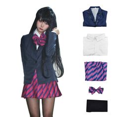 Komi Najimi, Najimi Osana, Komi Can't Communicate, Navy Uniform, High School Uniform, Navy Uniforms, Komi Cant Communicate, Anime Halloween, Normal Clothes