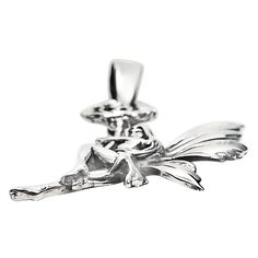 Description: Looking for something special and enchanting? Introducing The Sterling Silver Fairy And Flower Pendant. This pendant is definitely a must-have for all magical beauties. It's crafted from .925 sterling silver and adorned with lovely details. The fairy wears a flower wreath in her hair and has wings that sparkle with iridescent glitter. The bail is also engraved with flowers for an extra touch of femininity. Perfect for those who love all things magical! The Wholesale Sterling Silver Sterling Silver Fairycore Jewelry, Fairy Style Sterling Silver Jewelry, Fairycore Sterling Silver Jewelry In Silver, Fairycore Sterling Silver Jewelry, Silver Fairy, Fairy Pendant, Jewelry Website, The Fairy, Flower Pendant