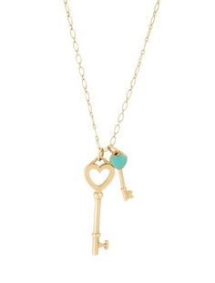 From the Tiffany Keys Collection18K Yellow Gold & EnamelIncludes Jewelry Pouch Heart Pendant Gold Tiffany & Co., Tiffany Key, Jordan Jewelry, Key Pendant Necklace, Heart Key, Heart And Key, Double Heart, Key Pendant, Men Earrings