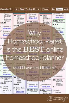 the homeschool planet is the best online homeschool planner and i have tried them all