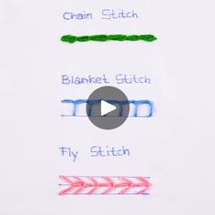 the video shows how to use crochet stitches