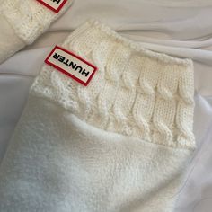 100% Polyester, Warm And Pull-On Socks - Hunter White Md (Women's Shoe 5-7) One Size Nwot White Thick Casual Socks, Casual Thick White Socks, Cozy Thick White Socks, White Cotton Socks For Fall, White Casual Socks With Ribbed Cuffs, Casual White Socks With Ribbed Cuffs, Casual White Knitted Socks, Casual White Cable Knit Socks, Casual Warm Cream Socks