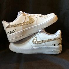 'Sparkle and Glow' Nike AF1 (Women's) Helvetica Bold, Nike Kids Shoes, Font Examples, Shoe Size Chart Kids, Diy Sneakers, Mermaid Prom Dresses Lace, Nike Design, 5 Kids, Custom Nikes