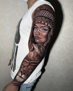 a man with a tattoo on his arm