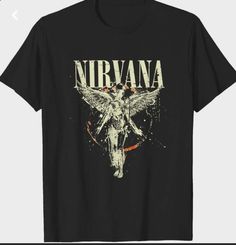 Nirvana In Utero, Vintage Shirt Design, Nirvana Shirt, In Utero, Jeans And Converse, Grunge Band, Iconic Album Covers, Back To School Sales, Grunge Look