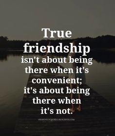 a quote about true friends is shown on the water with a boat in the background