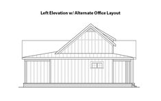 the elevation view of an allemate office layout