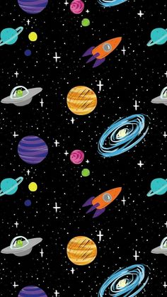 spaceships and planers #wallpaper Android Aesthetic, Pixel Wallpaper, Planets And Stars, Space Phone Wallpaper, Planets Wallpaper, Wallpaper Space, Space Stars, Tumblr Wallpaper, I Wallpaper