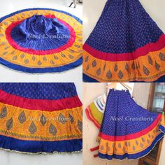 #clothing #women'sclothing #skirts #circleskirt #indianlehenga #skirt #printedcotton #loosefitbottoms #longskirt #maxiskirt #jupe #dancecostume #danceskirt #shiptofrance #skirts #circleskirts #bohoskirts #indianskirts #danceskirts #bollywooddance Festive Multicolor Cotton Skirt, Bohemian Cotton Lehenga With Block Print, Festive Yellow Long Skirt, Traditional Long Yellow Skirt, Yellow Long Wrap Skirt, Long Skirt For Festivals, Skirt Lehenga, Women Circle, Georgette Skirt