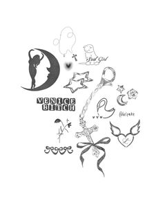 an image of various tattoos on a white background