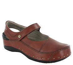 Wolky Leather Clogs - Strap Cloggy Closed Toe Clogs With Stitched Sole For Work, Cushioned Footbed Clogs For Walking, Casual Clogs With Stitched Sole For Workwear, Comfortable Leather Clogs With Stitched Sole, Comfortable Brown Clogs With Stitched Sole, Spring Brown Clogs With Stitched Sole, Casual Leather Clogs For Work, Casual Brown Clogs For Walking, Brown Clogs With Leather Footbed For Walking