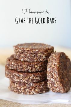 homemade grab the gold bars stacked on top of each other