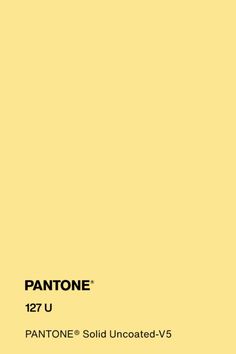 pantone's solid uncoated - v5 yellow paint color is shown