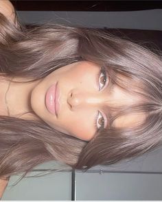 Summer Haircut Ideas, Baby Bangs Long Hair, Ideas For Medium Length Hair, Hair Styles For School, Styles For School, Summer Haircut, Rambut Brunette, Brown Hair Inspo, Hair Inspiration Long