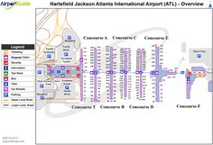 a map showing the location of several airports