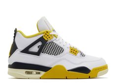 Wmns Jordan 4 Retro 'Vivid Sulfur' - Air Jordan - AQ9129 101 - white/coconut milk/vivid sulfur/anthracite Air Jordans 4 Retro, Jordans 4 Retro, Jordan 4’s, Jordan 9 Retro, Flight Club, Womens Air Jordans, Air Jordan 5 Retro, Jordan 2, Jordan 4 Retro