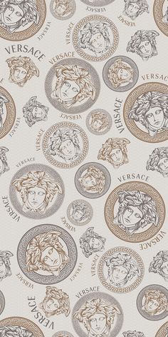 a wallpaper with many different zodiac signs on it's side and the words versa written