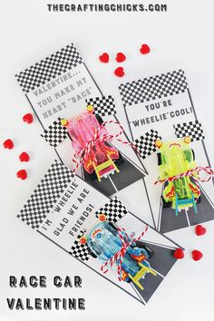 these race car party favors are so cute and easy to make