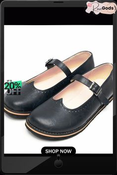 Women Vintage Casual Soft Loafers Flat Mary Janes For School In Spring, Spring Flat Mary Janes For School, Spring School Mary Janes Flats, Spring School Flat Mary Janes, Spring Casual Mary Janes With Almond Toe, Casual Mary Janes For School With Closed Toe, Casual Closed Toe Mary Janes For Fall, Casual Mary Janes Closed Toe For Fall, Casual Leather Mary Janes For School