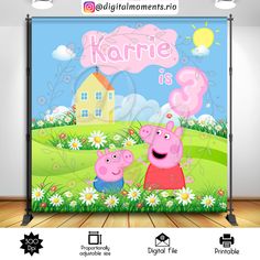 an image of pepo and pig with the name korie is in front of it