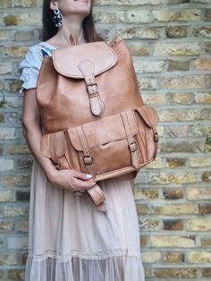 School Backpack College, Moroccan Bags, Gym Duffle Bag, Backpack College, Leather Holdall