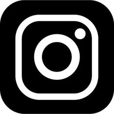 a black and white instagram icon with the word instagram in it's center