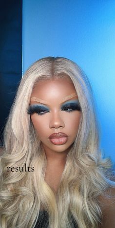 Blonde Brows Makeup, Photo Shoot Makeup Ideas, Blonde Brows, Daring Makeup, Blonde Eyebrows, Birthday Makeup Looks, Birthday Makeup, Model Looks, Makeup For Black Skin