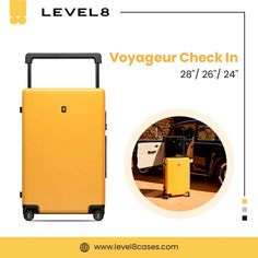 No vacation is complete with our exciting and peppy Voyageur Check In!🤟 It is available in various dimensions.🤩 The lightweight luggage offers ample space to make your travel experience engaging.😍 #Level8Cases #Luggage #LuggageItem #TravelBlogger #travel #travelgram #businesstrip Lightweight Luggage, Computer Bags, Suitcases, Travel Experience