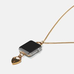 Silver Heartlock Charm Necklace for Apple Watch – Bucardo Gold Bracelet Strap Jewelry For Everyday Use, Apple Watch Necklace, Apple Watch Charm, Apple Watch Series 1, Series 3, Watch Necklace, Apple Watch Series, Accessories Necklace, Apple Watch