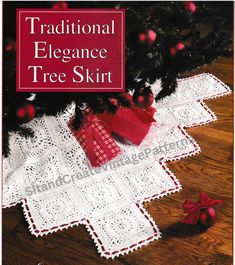 the cover of traditional elegance tree skirt