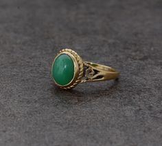 SIZE :- All Size Are Available. US1 TO US16, If Your Size Not Listed Feel Free to Contact us METAL :- Brass STONE;- Chrysoprase Ring can be customized on request and gemstone can be made to any gemstone you want. Same Design Ring Are Upload With Any Gemstone. Please Visit Our Shop to View Complete Collection. If You Need Faster Shipping, Please Contact us Please Make Sure to Include The Correct Address During Before Order. You Can return Item within 30 Days After Successful Delivery. We Offer 10 Bohemian Green Rings For Anniversary, Bohemian Green Wedding Rings, Bohemian Opal Cabochon Ring For Anniversary, Bohemian Oval Emerald Anniversary Ring, Bohemian Wedding Ring With Cabochon, Bohemian Wedding Rings With Cabochon, Handmade Oval Emerald Bohemian Ring, Bohemian Open Emerald Ring For Gift, Handmade Oval Emerald Heirloom Ring