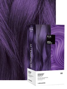 Process color for 45 minutes to ensure maximum gray coverage. IGK Kits will not lighten previously colored hair, you can only match or darken your current shade. If you're lightening virgin hair, choose a shade no more than 1-2 levels lighter than your natural hair color. Still unsure? Get the right color for your hair with our Shade Finder. Eggplant Hair Color, Eggplant Colored Hair, Eggplant Hair, Lavender Grey Hair, Virtual Consultation, Violet Hair Colors, Parting Hair, Shade Finder, Lavender Grey