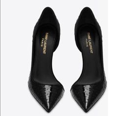 Saint Laurent Patent Leather Pumps Worn Once Saint Laurent Anja 105 D'orsay Pumps Size 38.5 Luxury Court Shoes With 4-inch Heel For Gala, Luxury Evening Court Shoes With 4-inch Heel, Luxury Pointed Toe Court Shoes For Formal Occasions, Luxury Formal Court Shoes With Ankle Strap, Luxury Ankle Strap Court Shoes For Formal Occasions, Luxury Ankle Strap Court Shoes For Office, Luxury Court Shoes With Padded Heel For Evening, Luxury Court Shoes With Wrapped High Heel, Luxury Court Shoes With Sculpted Heel For Evening