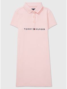 Tommy Hilfiger girls' dress.  Material: 97% Cotton, 3% Elastane. Tommy Hilfiger Girl, Dresses Kids Girl, Polo Dress, Tommy Hilfiger, Girls Dresses, ? Logo, Dresses