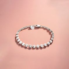 Introducing our dainty and delicate Sequin Bracelet! This beautiful piece is crafted from sterling silver and features a minimalist circle disc design. It's perfect for layering with other bracelets or wearing on its own as a simple everyday piece. Elegant Sterling Silver Circle Bracelets, Delicate Round Chain Bracelet For Everyday, Everyday Delicate Round Chain Bracelet, Minimalist Bracelet With Delicate Chain, Delicate Silver Round Bracelet, Dainty Round Chain Bracelet For Everyday, Dainty Adjustable Round Chain Bracelet, Minimalist Round Hypoallergenic Chain Bracelet, Minimalist Hypoallergenic Round Chain Bracelet