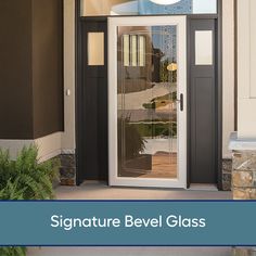 The Signature Bevel door lets in the light and allows kids and pets to look outside. This door also includes an interchangeable screen, which allows you to switch between full-glass and full-screen for seasonal ventilation. You must purchase a QuickFit™ handle set separately to go with your Signature Bevel door. LARSON Signature Selection 32-in x 81-in Elk Full-view Interchangeable Screen Aluminum Storm Door in Brown | 14914041 Exterior Patio Doors, Aluminum Storm Doors, Window World, Hinged Patio Doors, Glass Storm Doors, Storm Doors, Photo Window, Sliding Patio Doors, Front Entry Doors