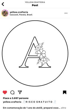 an image of the letter a in a circle with grapes on it, as well as other