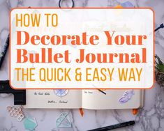 When you're short on time, it can be hard to justify sitting down with your bullet journal for hours to make it look good. And if you aren't super artistic, it can be even more frustrating. Thankfully, there is a way to get the best of both worlds! If you're wondering how to decorate your bullet journal quick, then this little tool is for you. Gone Hunting, People Struggle, How To Decorate, Quick Easy, How To Find Out, Bullet Journal, Hunting, Paper Crafts