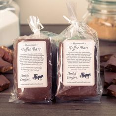 Homemade Chocolate Toffee Bars | 12 oz Each Bag 2 Bags Chocolate Toffee Bars, Butter Spreads, Homemade Jams, Homemade Toffee, Almond Toffee, Homemade Strawberry Jam, Toffee Bars, Chocolate Toffee, Homemade Jam