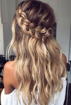 Please do this to your hair Lauren. Wedding Hair Inspiration, Penteado Cabelo Curto, Braided Hairstyles For Wedding, Braid Hairstyles, Braids For Long Hair, French Braid, Hairstyles Haircuts, Hair Dos, Ombre Hair